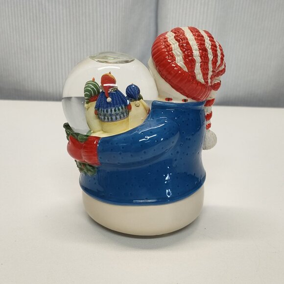 Snow Globe Debbie Mumm Snowman Portraits Play Frosty The Snowman 1990s See Video - Picture 3 of 10